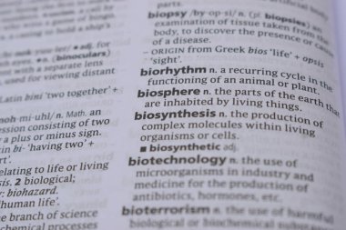 İngilizce Tanımlama Sözlüğü - Biyosferin Yazılı Sözcüğünün Sayfasını Kapat