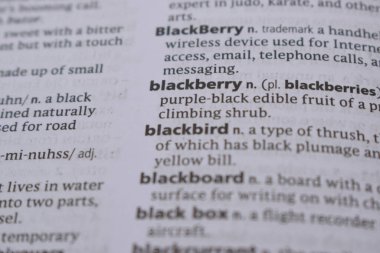 İngilizce Sözlük Sayfasını Kelimeyle Kapat - Blackberry
