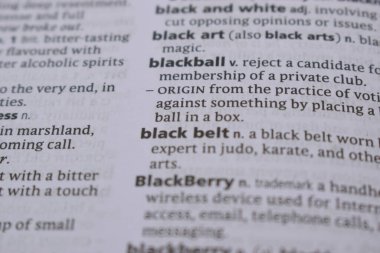 İngilizce Sözlük Sayfası - Blackball Sözcüğüyle Kapat