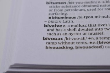 İngilizce Sözlük Sayfasını Kelimeyle Kapat - çift kapakçık