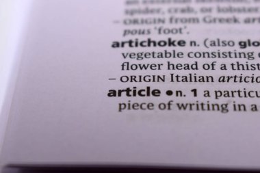 İngilizce Sözlük Sayfasını Kelimeyle Kapat - makale