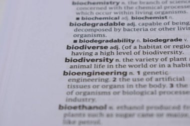 İngilizce Sözlük Sayfasını Kelimeyle Kapat - Biyolojik Çeşitlilik