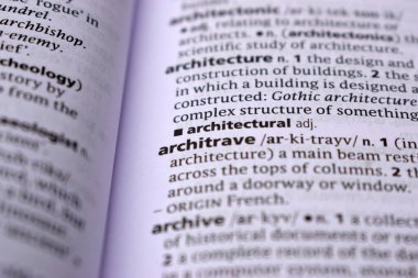 İngilizce Tanımlama Sözlüğü - Mimar Sözcüğünün Yazılı Sayfasını Kapat