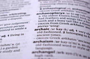 İngilizce Sözlük Sayfasını Kelimeyle Kapat - antika