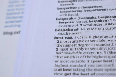 İngilizce Tanımlama Sözlüğü En İyi Sözcüğün Yazılmış Sayfasını Kapat