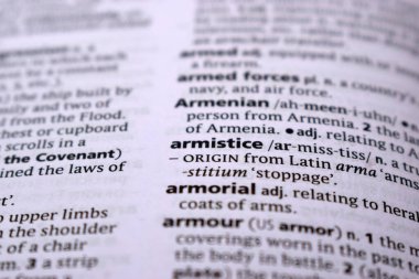 İngilizce Sözlük Sayfasını Kelimeyle Kapat - Ateşkes