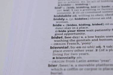 - bidet kelimesinin İngilizce Tanımlama Sözlüğü Sayfasını Kapat