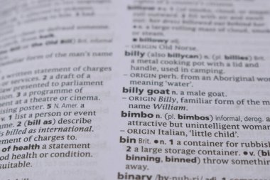 İngilizce Sözlük Sayfasını Kelimeyle Kapat - Sürtük