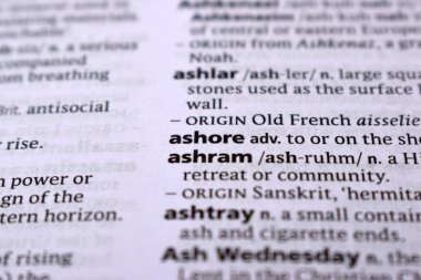 İngilizce Sözlük Sayfası - Kıyıya Kelime ile Kapat