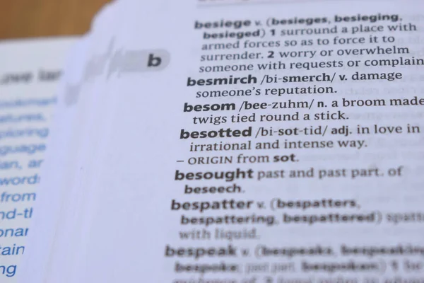 İngilizce Sözlük Sayfasını Kelimeyle Kapat - besom