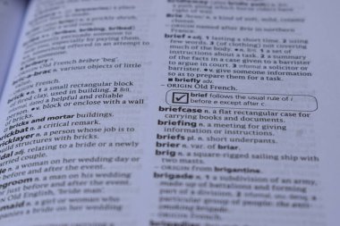 Kelime ile Sayfa Yazdırma Sözlüğünün Tanımı - Evrak Çantası