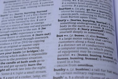 Kelime ile Sayfa Yazdırma Sözlüğünün Tanımı - Otobüs