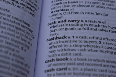 İngilizce Sözlüğün Sözlüğü Sözcükle Kapat - Nakit ve Taşı