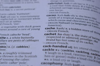 İngilizce Sözlük Sayfası Yazdırma - önbelleği Sözcüğüyle Kapat