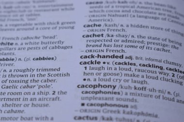 İngilizce Sözlük Sayfası Kelime Anlamı - cackle ile Kapat