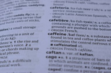 Kelime ile Sayfa Yazdırma Sözlüğünün Tanımı - Kafein