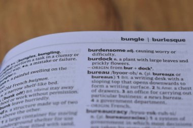 İngilizce Sözlük Sayfası Yazdırma Sözcüğüyle Kapat - Burdock