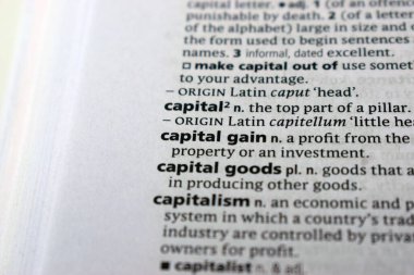 İngilizce Sözlüğün Sözlüğü Sözcüğünün Sözcükle Kapanışı - sermaye kazancı 