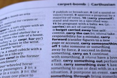 İngilizce Tanımlama Sözlüğünün Kapanışı - İleri Sayfa Kelimesi