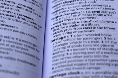 Kelime ile Sayfa Yazdırma Sözlüğünün Tanımı - carrel