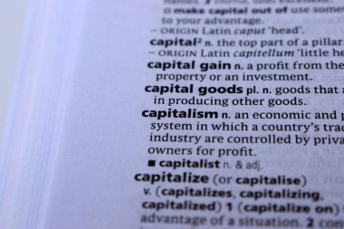 Kelime ile Sayfa Yazdırma Sözlüğünün Tanımı - Kapitalizm 