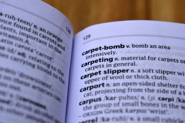 Kelime ile Sayfa Yazdırma Sözlüğünün Tanımı - Halı Bombası