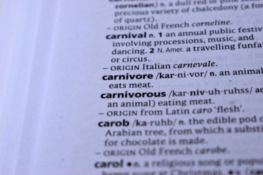 Kelime ile Sayfa Yazdırma Sözlüğünün Tanımı - etobur