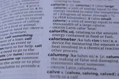 Kelime ile Sayfa Yazdırma Sözlüğünün Tanımı - Kalorijiktir