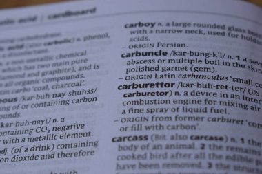 Kelime ile Sayfa Yazdırma Sözlüğünün Tanımı - Karbüratör