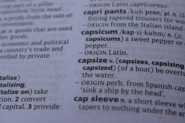 İngilizce Sözlük Sayfası Yazdırma Sözcüğüyle Kapan - alabora