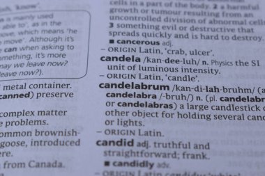 Kelime ile Sayfa Yazdırma Sözlüğünün Tanımı - Candela