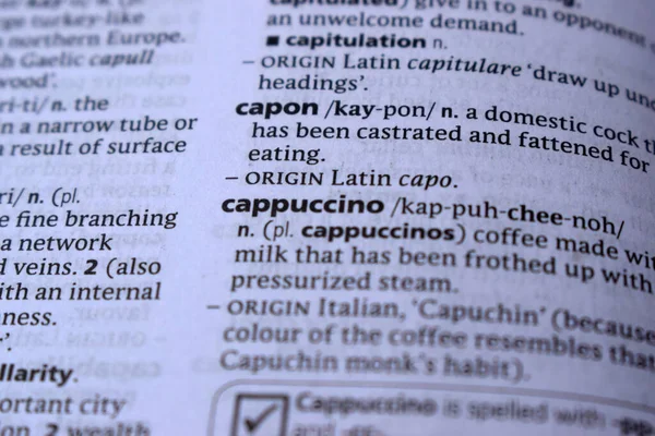 Kelime ile Sayfa Yazdırma Sözlüğünün Tanımı - capon