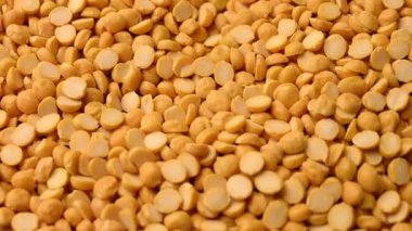 Çiğ Nohut Parçacıkları Hint Dal Malzemelerini Kapatın