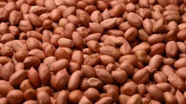 Kırmızı Soyulmuş Fıstık Dokusunu Çevir Üst Görünümü Kapat