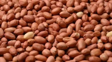 Kırmızı Soyulmuş Fıstık Dokusunu Çevir Üst Görünümü Kapat