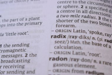 İngilizce Açıklama Sözlüğünün Kapanışı - Radix