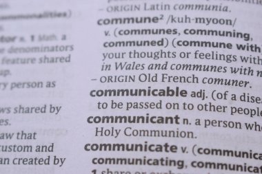 İngilizce Açıklama Sözlüğünün Kapanışı - bulaşıcı