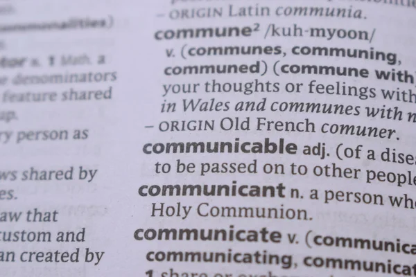 İngilizce Açıklama Sözlüğünün Kapanışı - bulaşıcı