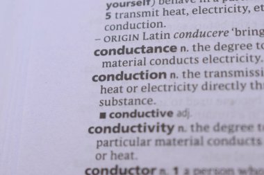 İngilizce Sözlüğün Tanımı Kelimenin Kapanışı - iletkenlik