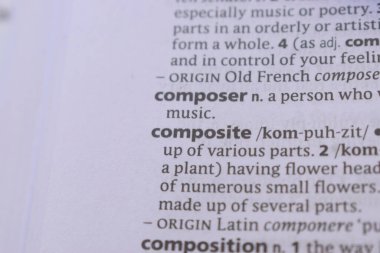 İngilizce Sözlük Sayfasını Sözcük Referansı ile Kapat - bileşik