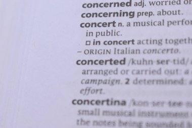 İngilizce Açıklama Sözlüğü Sözlüğü 'nün Kapanışı - konser