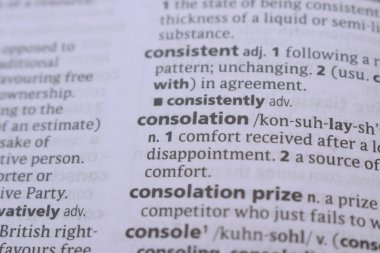 İngilizce Sözlüğün Kelimeyi Kapatma Tanımı - Teselli