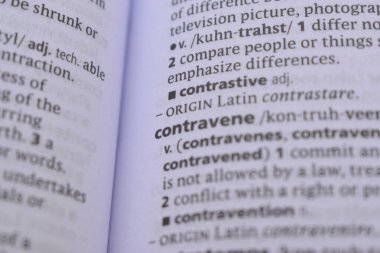 İngilizce Sözlük Kitabı Sayfası - Kontrasif Sözcük Transkripsiyonu ile Kapat