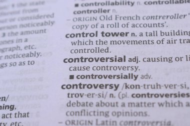 İngilizce Sözlük Sayfasının Detayları - Tartışmalı Sözcük Açıklaması