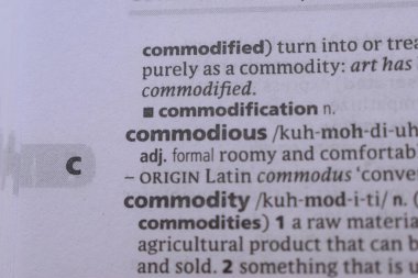 İngilizce Sözlük Kitabı Sayfası Metin Döküm Sözcükleriyle Kapalı