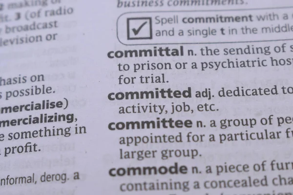 İngilizce Sözlük Sayfası ve Sözcük Açıklamasının Detayları -