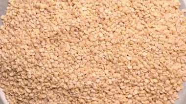 Urad Dal Dönen Üst Görünüm, Kara Gram Mercimek Dokusunu Böl