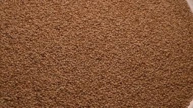 Desenli Arkaplan Gıda Görüntüsünde Dönen Susam Tohumlarının Üst Görünümü