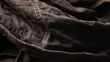 Gri Denim Shirt Dönen Tekstil Kumaş Görüntüsü