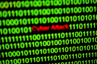 Yeşil renkli sayısal sürekli kod dramatiği, ikili kodlu soyut web verisi. Programlama kodu soyut teknoloji- oper.bulanık Tech Digital Data Transfer Ağı kavramı. Seçici odak noktasında